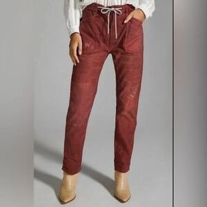 Anthropologie Red Pants